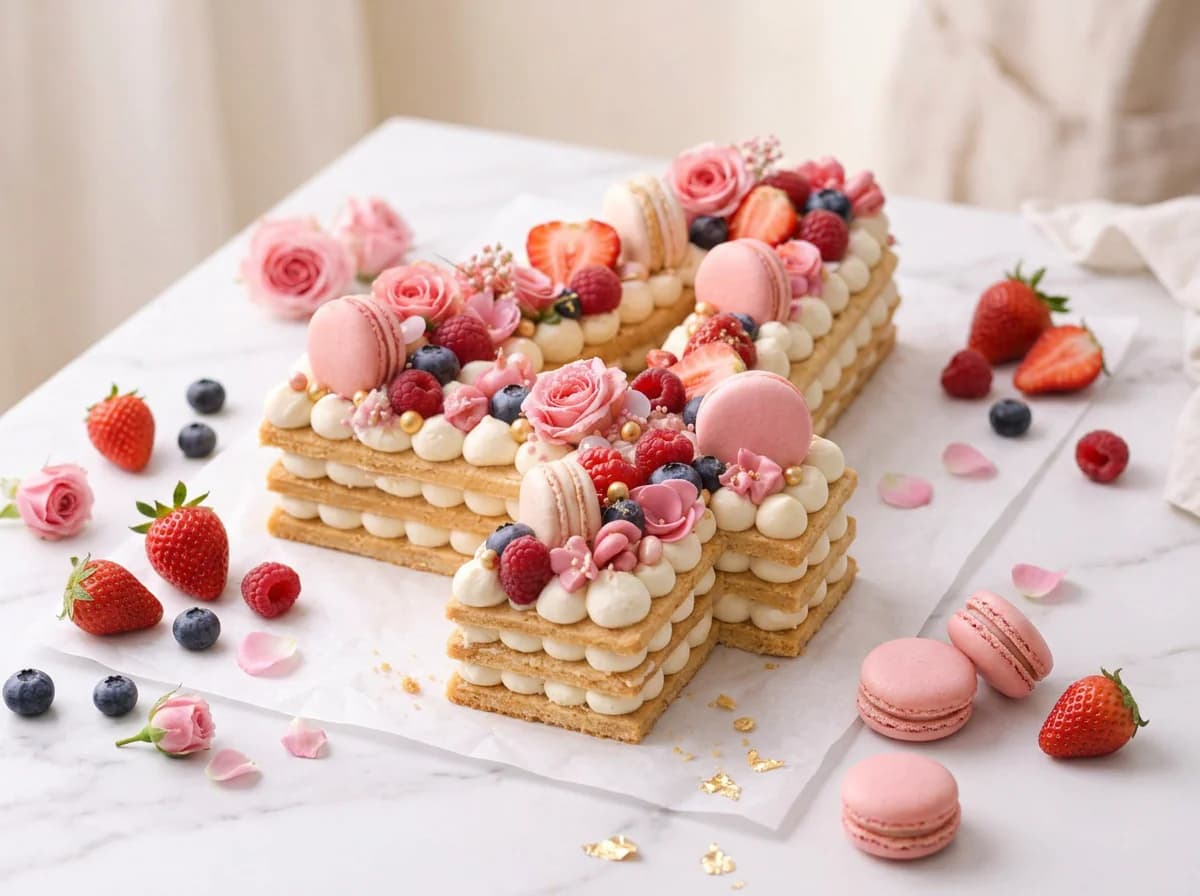 Numbers & Letters Cake