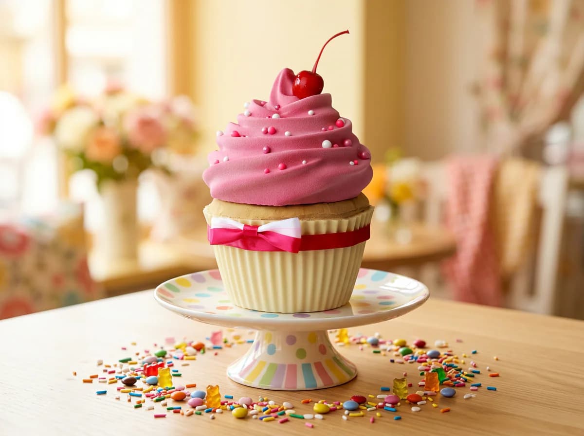 Giant Cupcake Cake